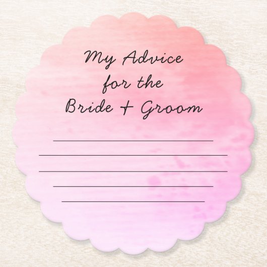 私の"2セント" ペーパーコースター (正面)