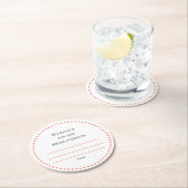 私の「2セント」 ラウンドペーパーコースター (インサイチュ)