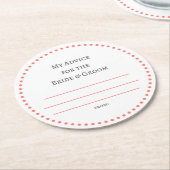 私の「2セント」 ラウンドペーパーコースター (アングル)