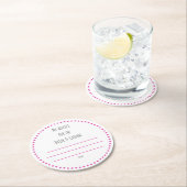 私の「2セント」 ラウンドペーパーコースター (インサイチュ)