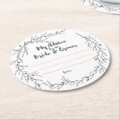 私の"2セント" ラウンドペーパーコースター (アングル)