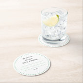 私の"2セント" ラウンドペーパーコースター (インサイチュ)