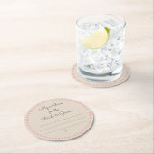 私の"2セント" ラウンドペーパーコースター (インサイチュ)