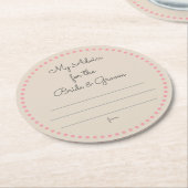 私の"2セント" ラウンドペーパーコースター (アングル)