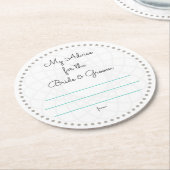 私の「2セント」 ラウンドペーパーコースター (アングル)