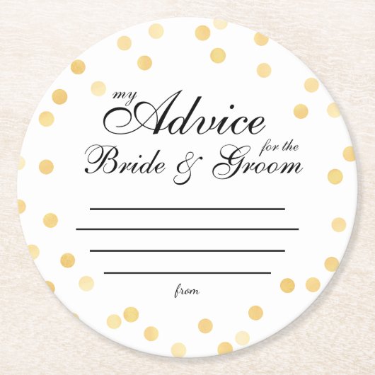 私の「2セント」 ラウンドペーパーコースター (正面)