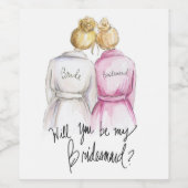 私の… ?Bl Bun花嫁Bl Bunメイドワインラベル ワインラベル (シングルラベル)