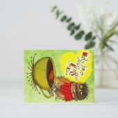 私の#Coffeeが私に言うこと - オウルハブマイコーヒーナウ ポストカード (スタンド正面)