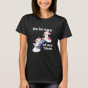 私の「TSM UNICORNS RAINBOW AUTISM AWAR」に畏敬の念を抱く Tシャツ