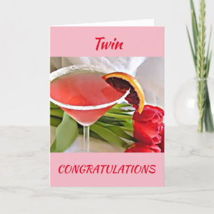 私の**TWIN***に関しては、***おめでとう**** カード