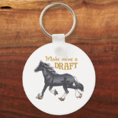 私のAにする荷車を引く キーホルダー (正面)