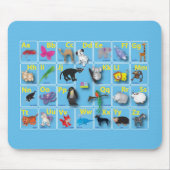 私のABCの動物の範囲 マウスパッド (正面)