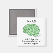 「私のABIは私ストップでなかった…」 – 修士号 マグネット (正面/裏面)