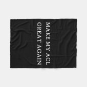 私のAcl素晴らし再びおもしろいトランプ傷害回復Sur フリースブランケット (正面(横))