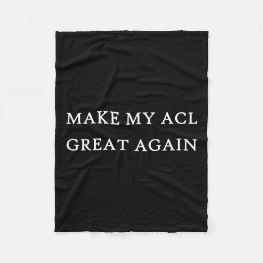 私のAcl素晴らし再びおもしろいトランプ傷害回復Sur フリースブランケット (正面)