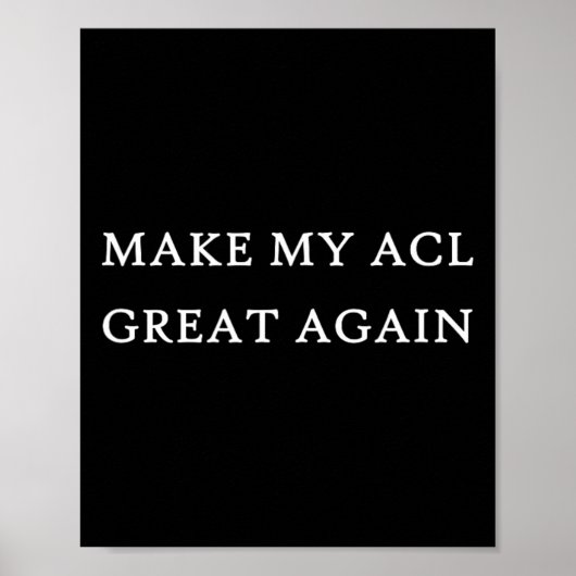私のAcl素晴らし再びおもしろいトランプ傷害回復Sur ポスター (正面)