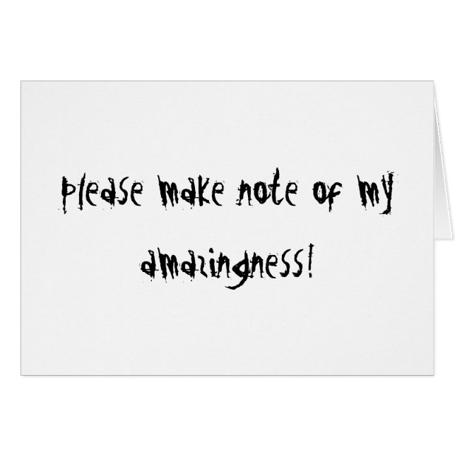 "私のAmazingness " (正面横)