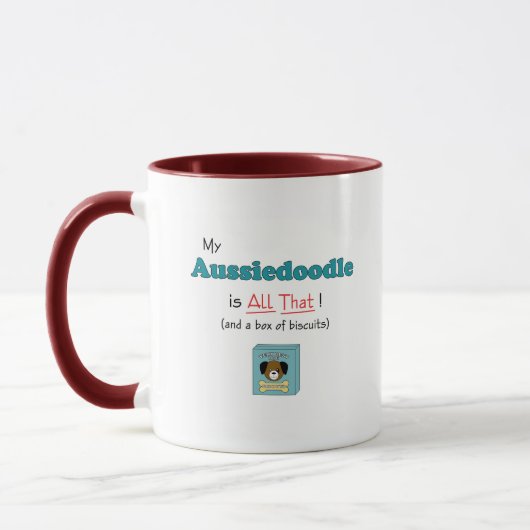 私のAussiedoodleはすべてそれです! マグカップ (左)