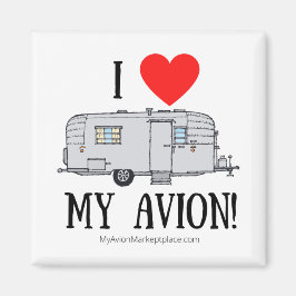 私のAvionが大好き！-ビンテージ50-70年代ファン フロント マグネット