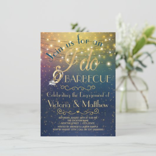 私のBBQ 星空の夜 BBQ 招待状 (スタンド正面)