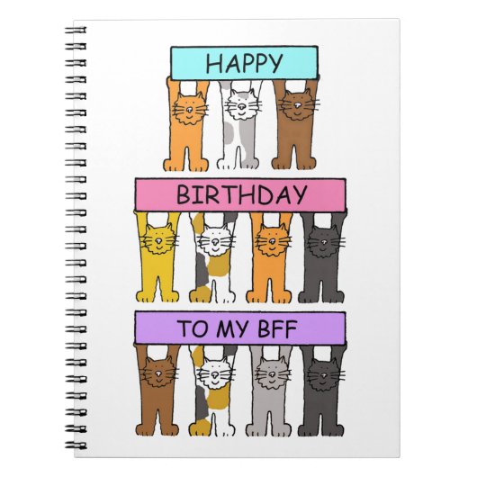 私のBFFへのハッピーバースデー ノートブック (正面)