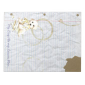 私のBichonは私のレッス食べンプランをフリーズ ノートパッド (正面)