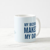 私のBichonは私の日のマグを作ります コーヒーマグカップ (正面右)
