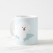 私のBichonは私の日のマグを作ります コーヒーマグカップ (正面左)