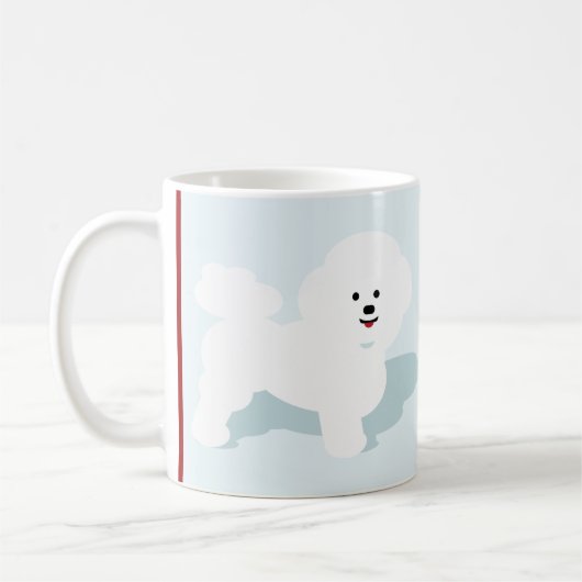 私のBichonは私の日のマグを作ります コーヒーマグカップ (左)