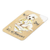 私のBichon食べの宿題 マグネット (左側)