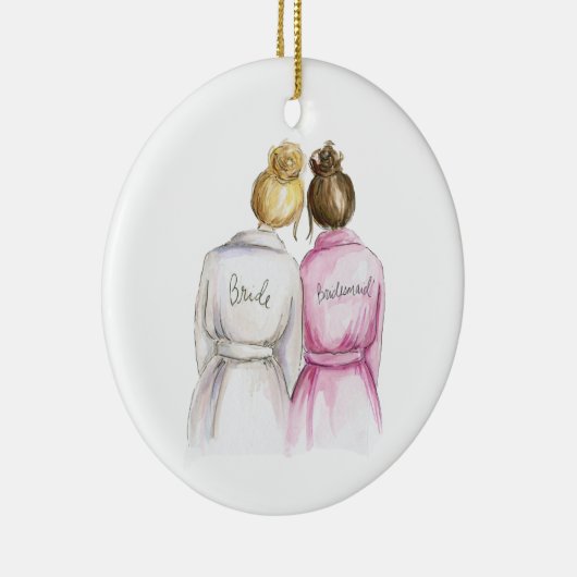 私のBMですか。 Blのパンの花嫁のBrのパンの女中 セラミックオーナメント (右)
