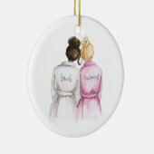 私のBMですか。 DkのBrのパンの花嫁Blのパンの女中 セラミックオーナメント (右)