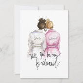 私のBMですか。 DkのBrのパンの花嫁Dk Blのパンの女中 サンキューカード (正面)