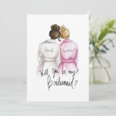 私のBMですか。 DkのBrのパンの花嫁Dk Blのパンの女中 サンキューカード (スタンド正面)