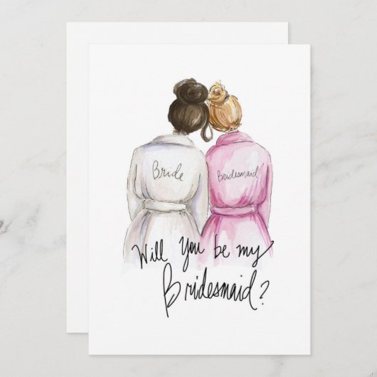 私のBMですか。 DkのBrのパンの花嫁Dk Blのパンの女中 サンキューカード (正面/裏面)