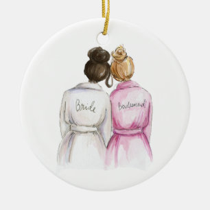 私のBMですか。 DkのBrのパンの花嫁Dk Blのパンの女中 セラミックオーナメント