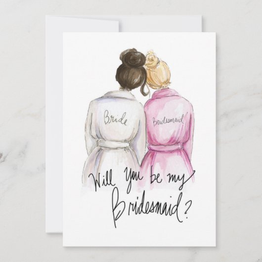 私のBMになる?Dk BrバンブンドブライドBlバンメイド サンキューカード (正面)