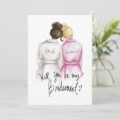 私のBMになる?Dk BrバンブンドブライドBlバンメイド サンキューカード (スタンド正面)