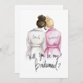 私のBMになる?Dk BrバンブンドブライドBlバンメイド サンキューカード (正面/裏面)