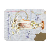 私のBorzoiの食べレッスンプラン マグネット (横)