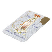 私のBorzoiの食べレッスンプラン マグネット (左側)