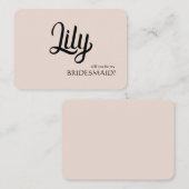 私のBridesmaidカスタマイズ可能なカード ノートカード (正面/裏面)