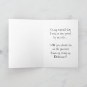 私のBridesmanですか。 Bridesmanの要求 招待状 (内部)