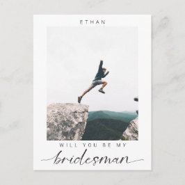 私のBridesman Minimalistの写真にモダンなる ポストカード