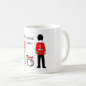 私のBromptonを離れた手 コーヒーマグカップ (正面右)