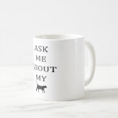 私のCATについて私に尋ねて下さい コーヒーマグカップ (正面右)