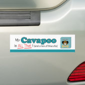 私のCavapooはすべてそれです! バンパーステッカー (車上)