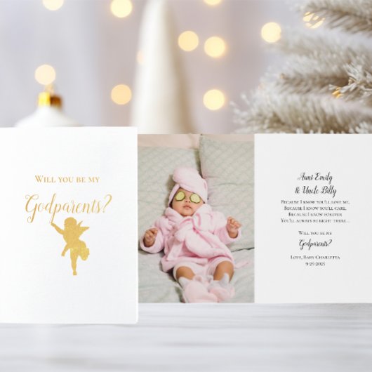 私のCherub写真のプロポーズは私のゴッド保護者か 箔カード