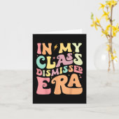 私のCLが解任 時代 幸せな学校の最後の日 先生 カード (黄色い花)