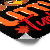 私のClはキュートな小さな七面鳥の感謝祭でいっぱいだ ポスター (角)